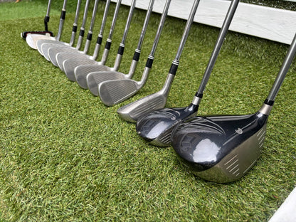 Cleveland Complete Golf Set – TA6 3–PW Irons, Ti460 Driver, Steel 15° Wood, HALO Hybrid & Cart Bag