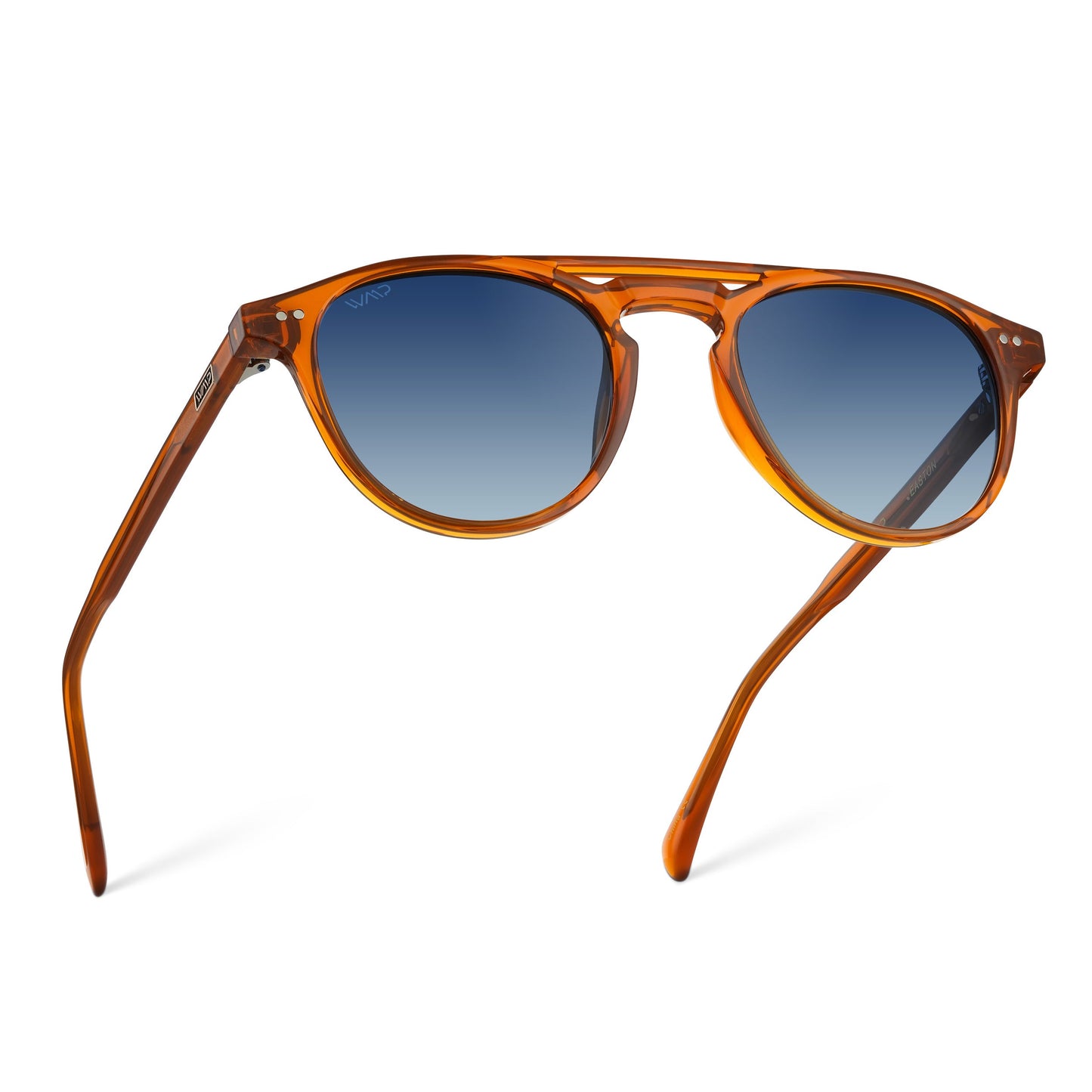 EASTON Men's Round Trendy Sunglasses in Desert Orange by WMP Eyewear