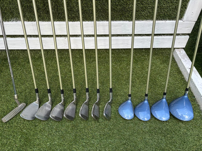 Lady Dunlop Ladies Complete Golf Set – 5–SW Irons, 12° Driver, 3/5/7 Woods, Putter & Bag