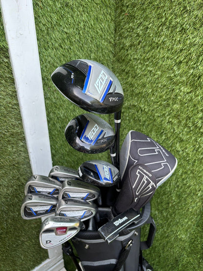 Wilson 1200 TPX Golf Set with Hybrid, Deep Red Wedge & Brand New Stand Bag - Free Delivery