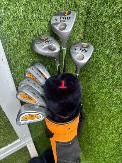 Donnay Pro One Junior Golf Set with Matching Woods, Bag & Headcovers