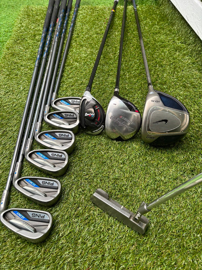 Ping G30 Graphite Irons 6-U, TaylorMade M4 Rescue, Nike SQ Driver & Callaway Stand Bag Stunning Set