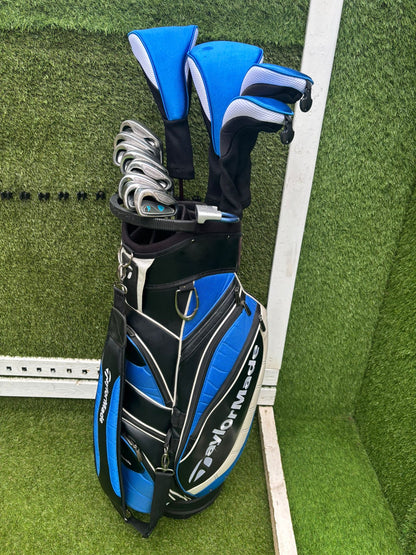Dunlop 65i Irons + Gullwing Woods + Benross Hybrid + TaylorMade Cart Bag – 13-Club Golf Set