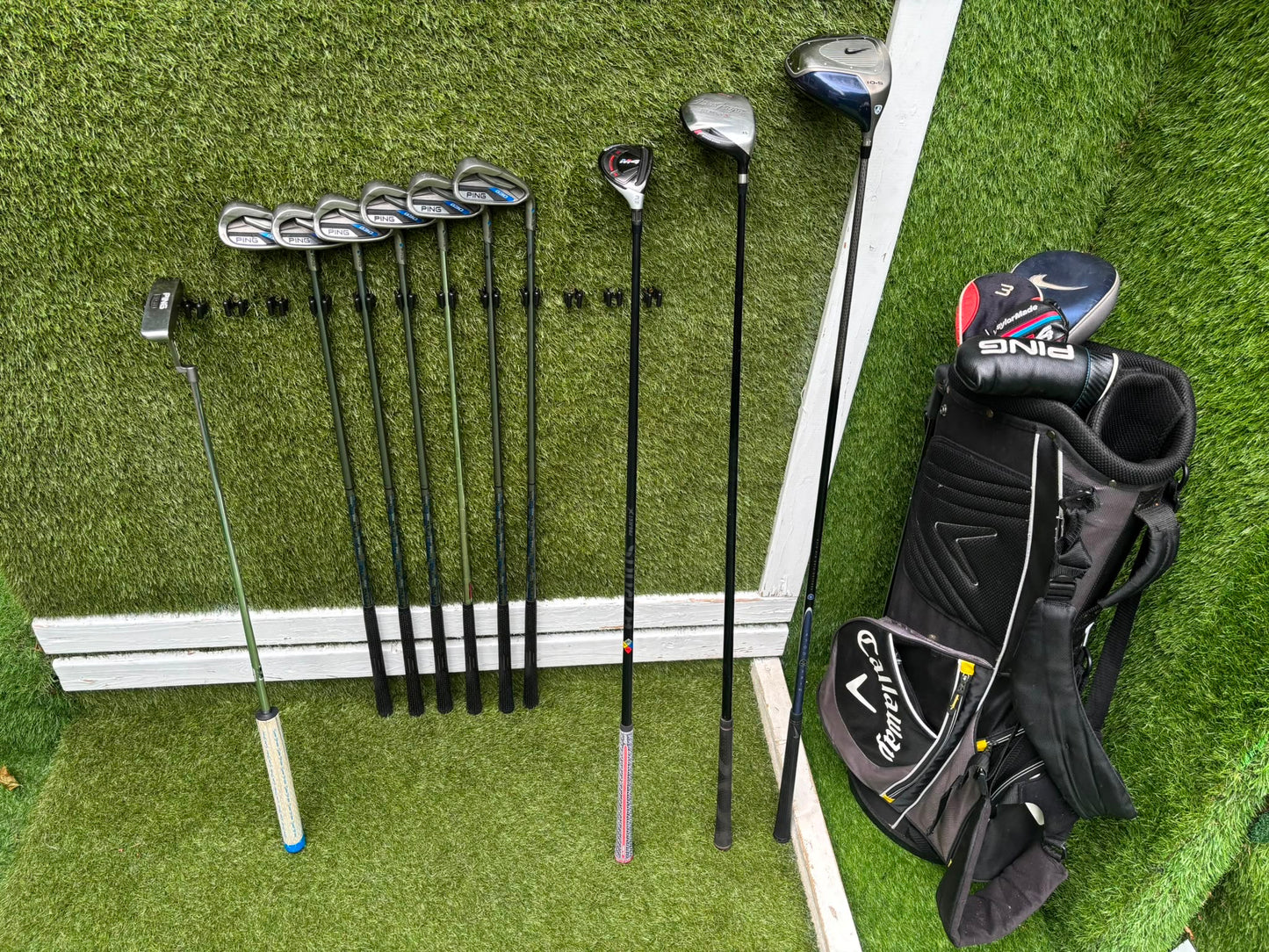 Ping G30 Graphite Irons 6-U, TaylorMade M4 Rescue, Nike SQ Driver & Callaway Stand Bag Stunning Set