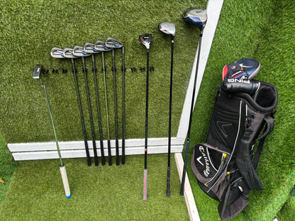 Ping G30 Graphite Irons 6-U, TaylorMade M4 Rescue, Nike SQ Driver & Callaway Stand Bag Stunning Set