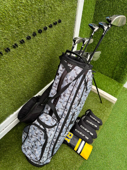 Cobra FLY-XL Complete Golf Set, Matching Woods, Hybrids, Irons & Cobra Ultralight Pro Stand Bag