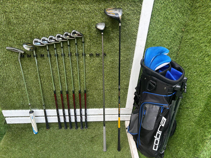 Wilson Staff Di11 Golf Set with Mizuno MX-700 Driver, Ping DSE Pengyo Putter & Cobra Stand Bag