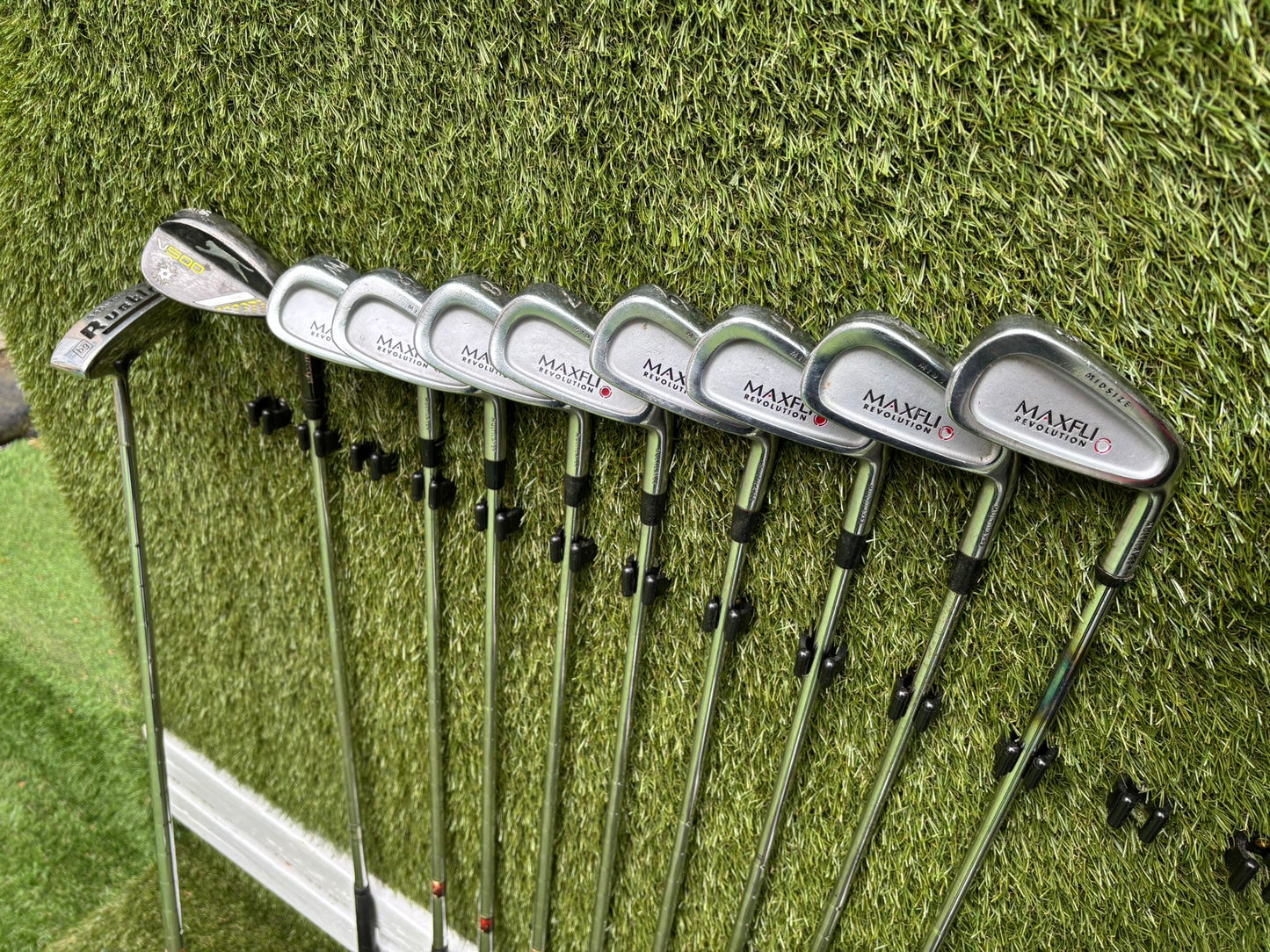 Maxfli Revolution Irons 3-PW + Mizuno Zoid Woods + Sun Mountain Cart Bag
