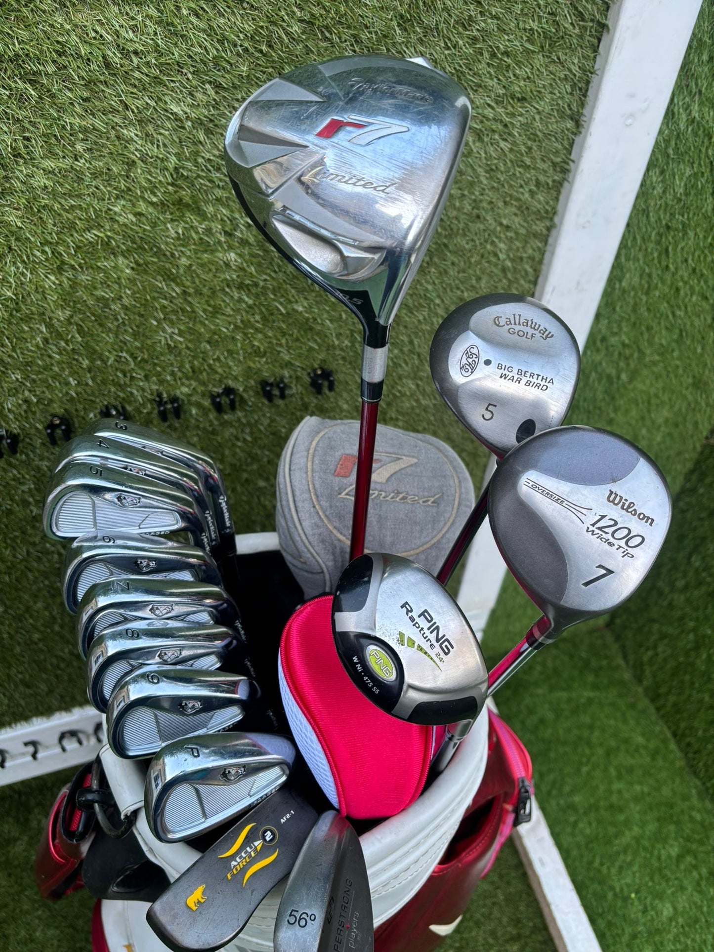 TaylorMade RAC Irons + R7 Driver + PING V2 12-Club RH