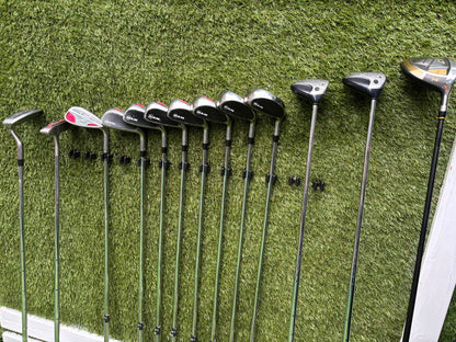 RAM Laser Hybrid Iron Set with GX7 Driver Wood, Steelhead Plus Woods & Powakaddy Bag