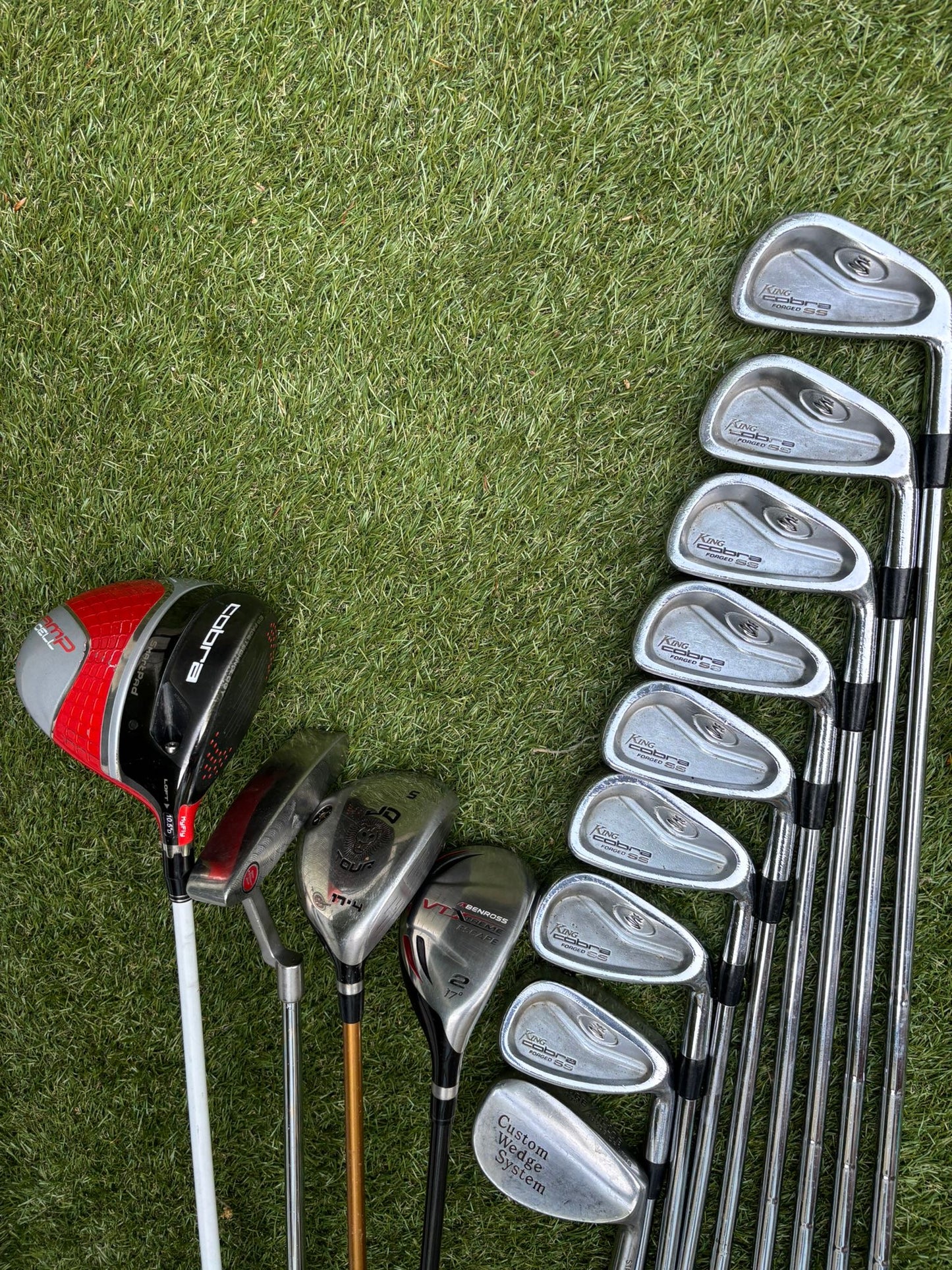 Cobra Forged SS Irons, Cobra AMP Cell Driver & Benross Escape Hybrid Golf Set