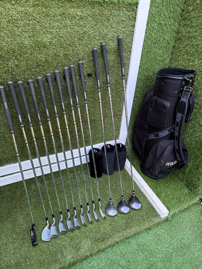 MDD Plus Full Golf Set 3–SW + Oversize Woods + New Proline Cart Bag