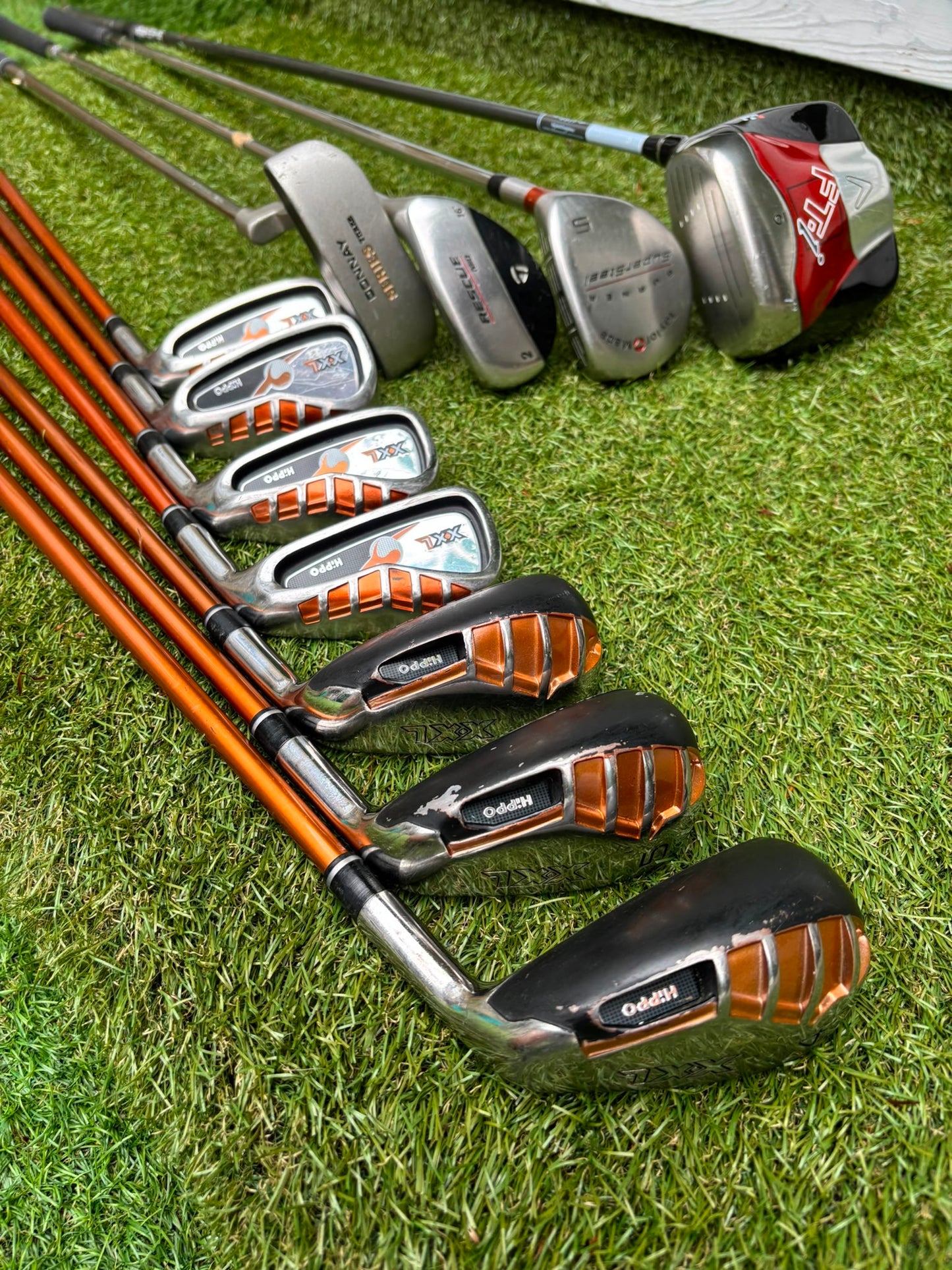 Hippo XXL Golf Set with Callaway FT-i Draw Driver, TaylorMade Rescue & Hex Stand Bag