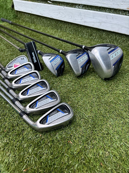 Wilson 1200 TPX Golf Set with Hybrid, Deep Red Wedge & Brand New Stand Bag - Free Delivery