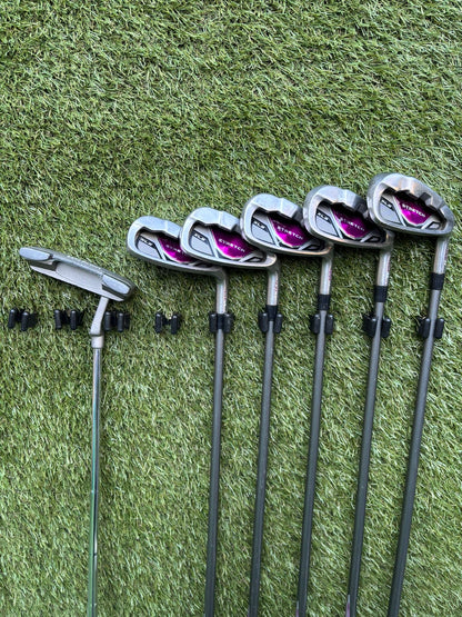 🔥 Wilson Stretch XLS Ladies Set (7–SW) + Driver / 5 Wood / Hybrid + Matching Bag