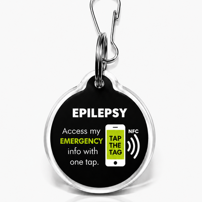 Epilepsy Tag | NFC Emergency keyring