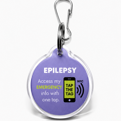 Epilepsy Tag | NFC Emergency keyring