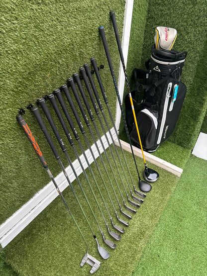 PING G5 Irons, Callaway XR 5 Wood, Nike SQ Dymo Driver, Vokey Wedge & Brand New Waterproof Stand Bag Golf Set