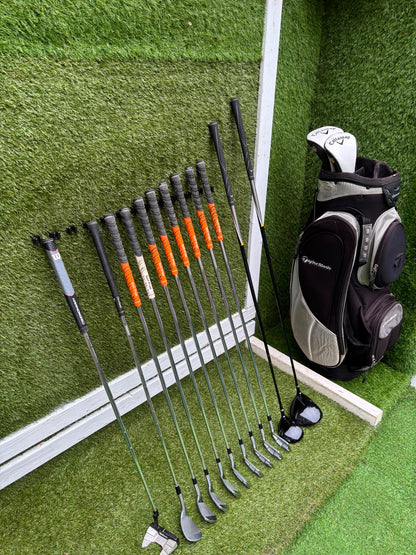 Callaway X Forged Irons, Callaway Warbird Woods, Cleveland CG16 Wedge & TaylorMade Cart Bag