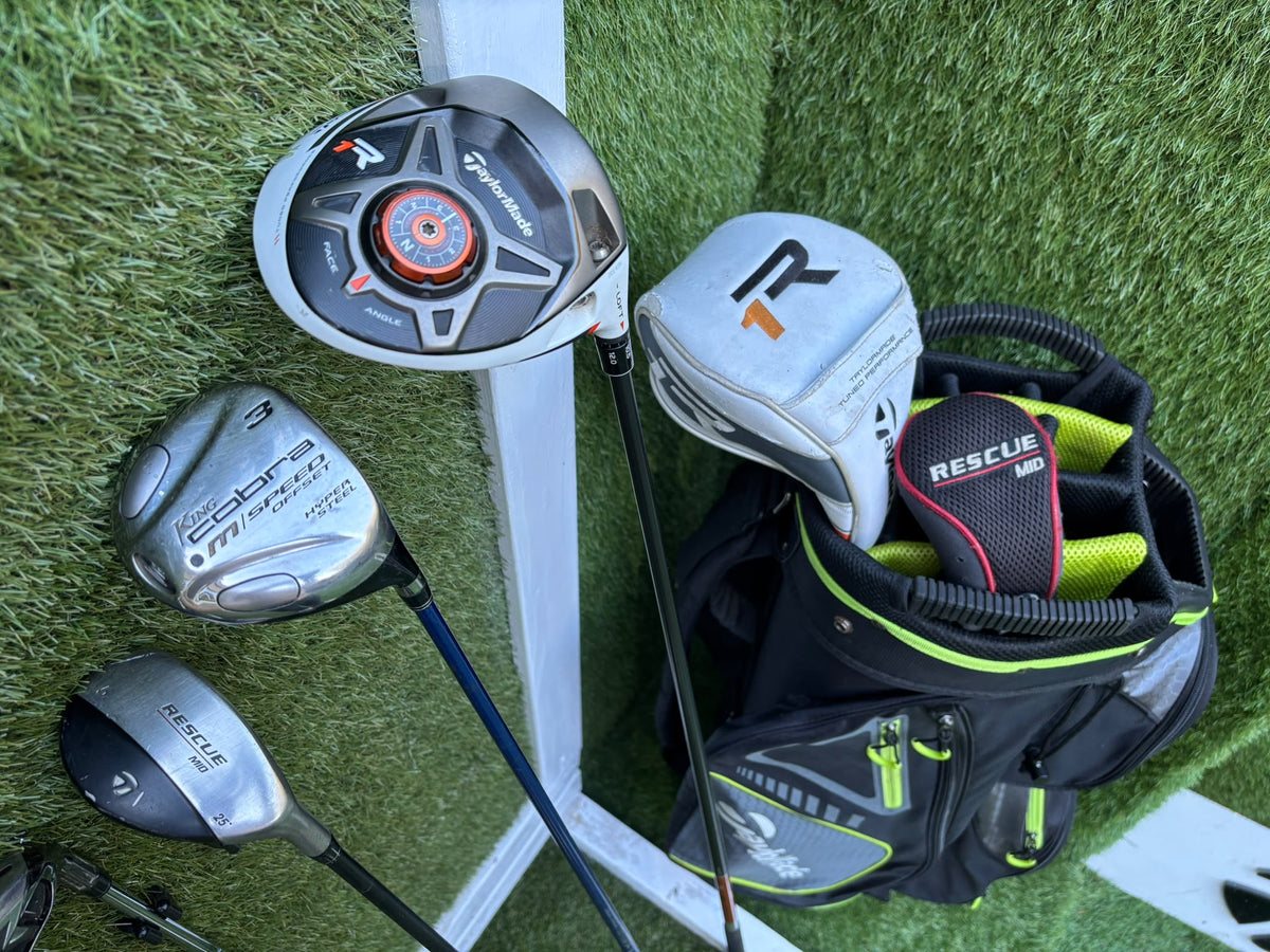TaylorMade M2 6–SW Irons, R1 Driver, Cobra 3 Wood, Rescue Hybrid, PING Putter & TaylorMade Bag