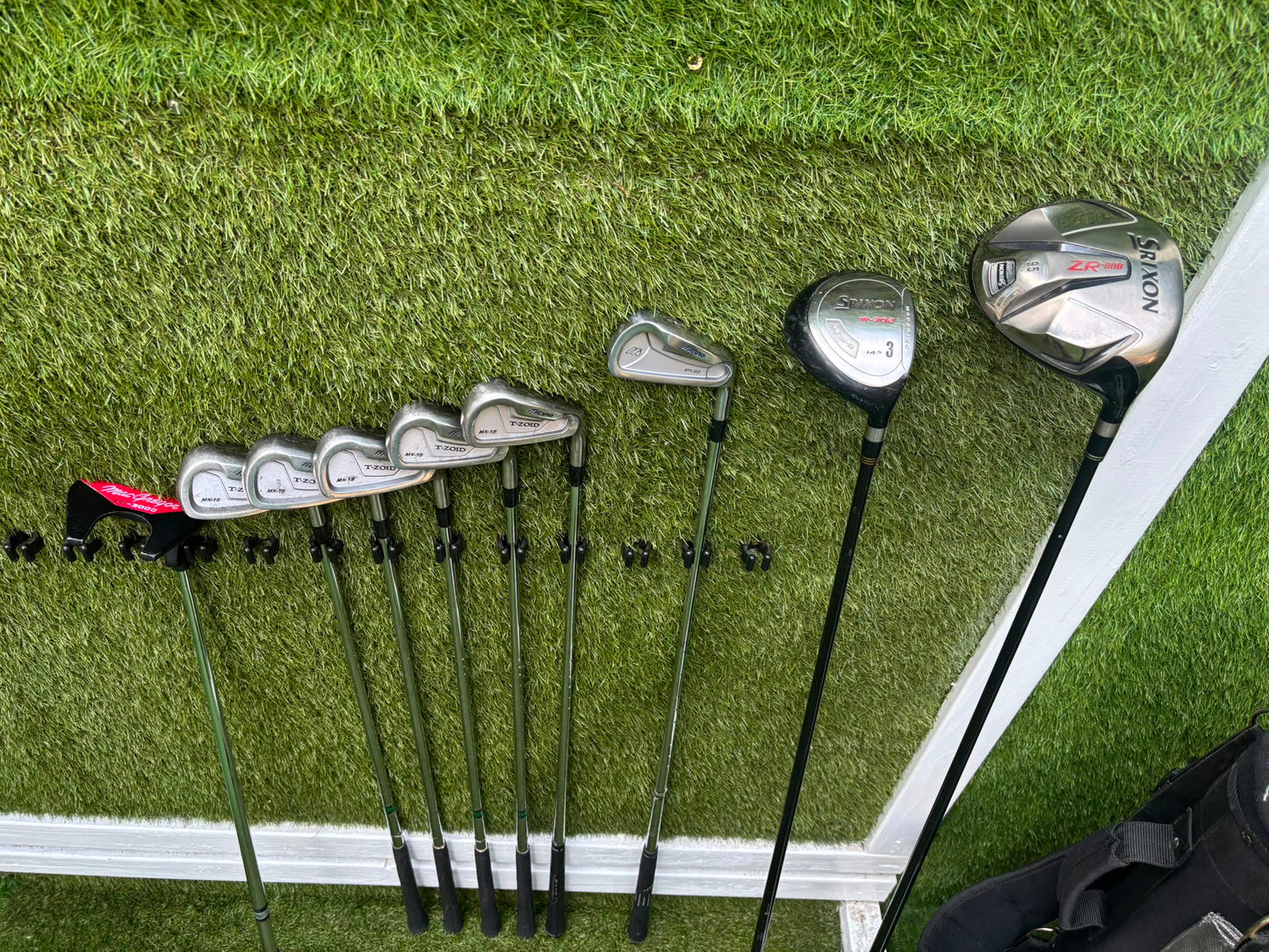 Mizuno T-Zoid / MX-23 Irons + Srixon ZR-800 Driver & W-302 3 Wood Golf Set