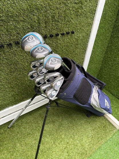 Dunlop MPX Golf Set with Matching MX II Woods, Confidence HC7 Putter & Dunlop Stand Bag