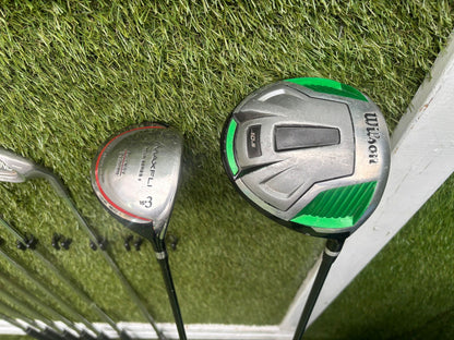 PING Eye2 Red Dot Irons, PING Zing 1 Iron, Wilson Driver, MaxFli 3 Wood & Nike Vapor X Stand Bag