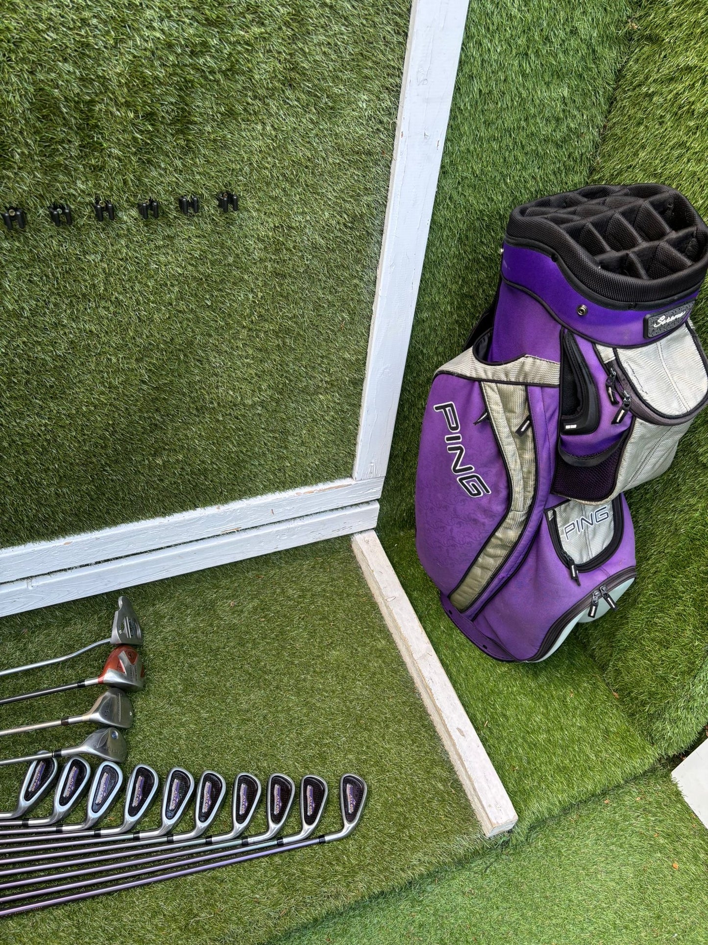 Yonex Super ADX 400 Ladies Golf Set with TaylorMade Burner Woods & PING Bag
