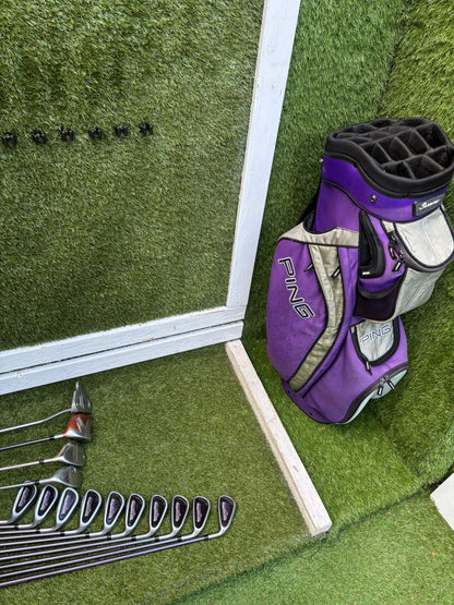 Yonex Super ADX 400 Ladies Golf Set with TaylorMade Burner Woods & PING Bag