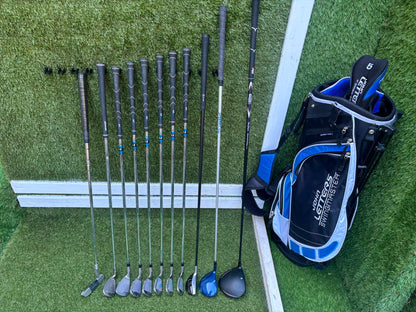 Ben Sayers M7 Golf Set with MacGregor MacTec X Driver, RAM Hybrid & John Letters Stand Bag