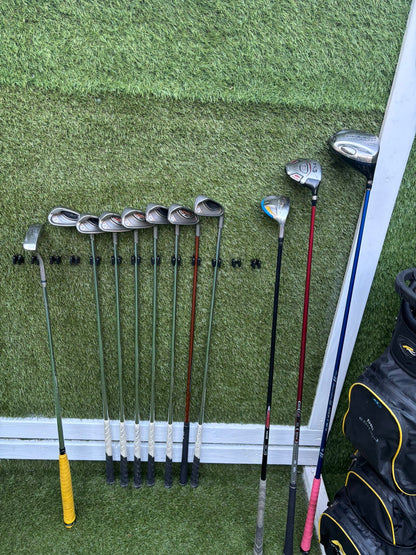 🔥 Ping G10 Irons (5–SW) + Cobra Driver + Ping G15 3 Wood + TaylorMade Hybrid + PowaKaddy Dri Waterproof Bag