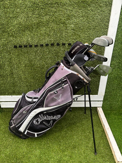 Dunlop MAX Irons + Wilson Deep Red Driver + St Andrews 3 Wood + Inesis Hybrid + Callaway Stand Bag – 13 Clubs