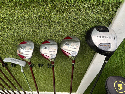 Golden Bear Irons + Xs Tech Woods + Donnay Driver + Callaway Stand Bag – 12-Club Golf Set