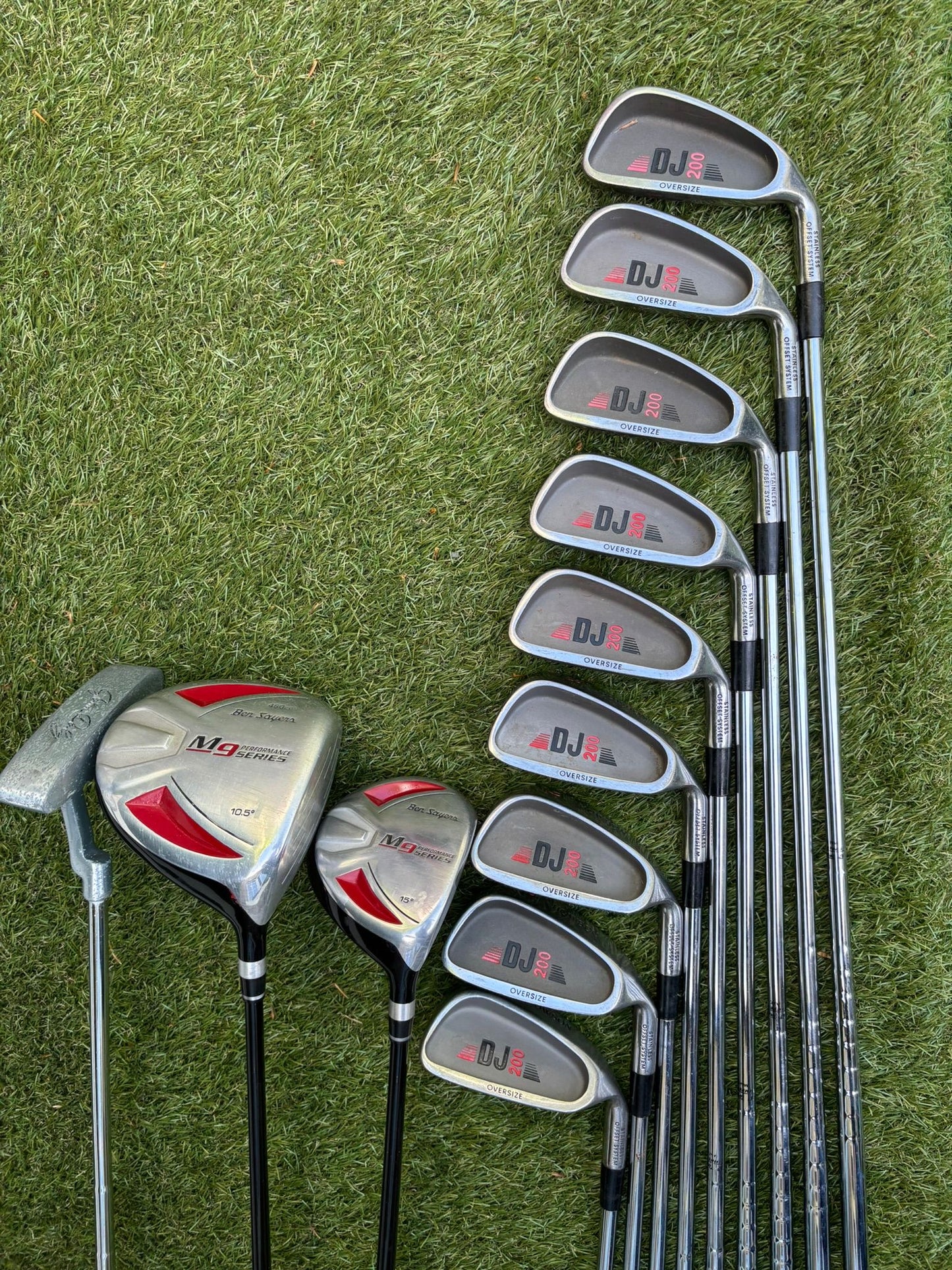 Howson DJ 200 Oversize Irons 3-SW + Ben Sayers M9 Woods & New Benross Bag