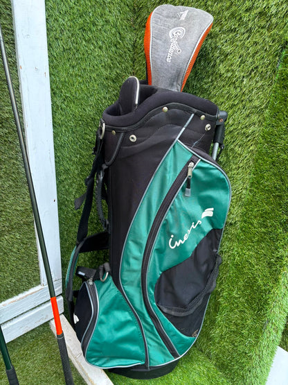 Titleist DCI Irons, Titleist DCI Sand Wedge, Confidence Woods & Inesis Stand Bag