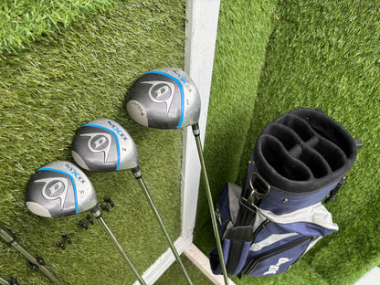 Dunlop MPX Golf Set with Matching MX II Woods, Confidence HC7 Putter & Dunlop Stand Bag