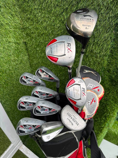 Jaxx RX II Complete Golf Set – Slazenger Panther Ti Driver, Woods, Wedge, Putter & Stand Bag