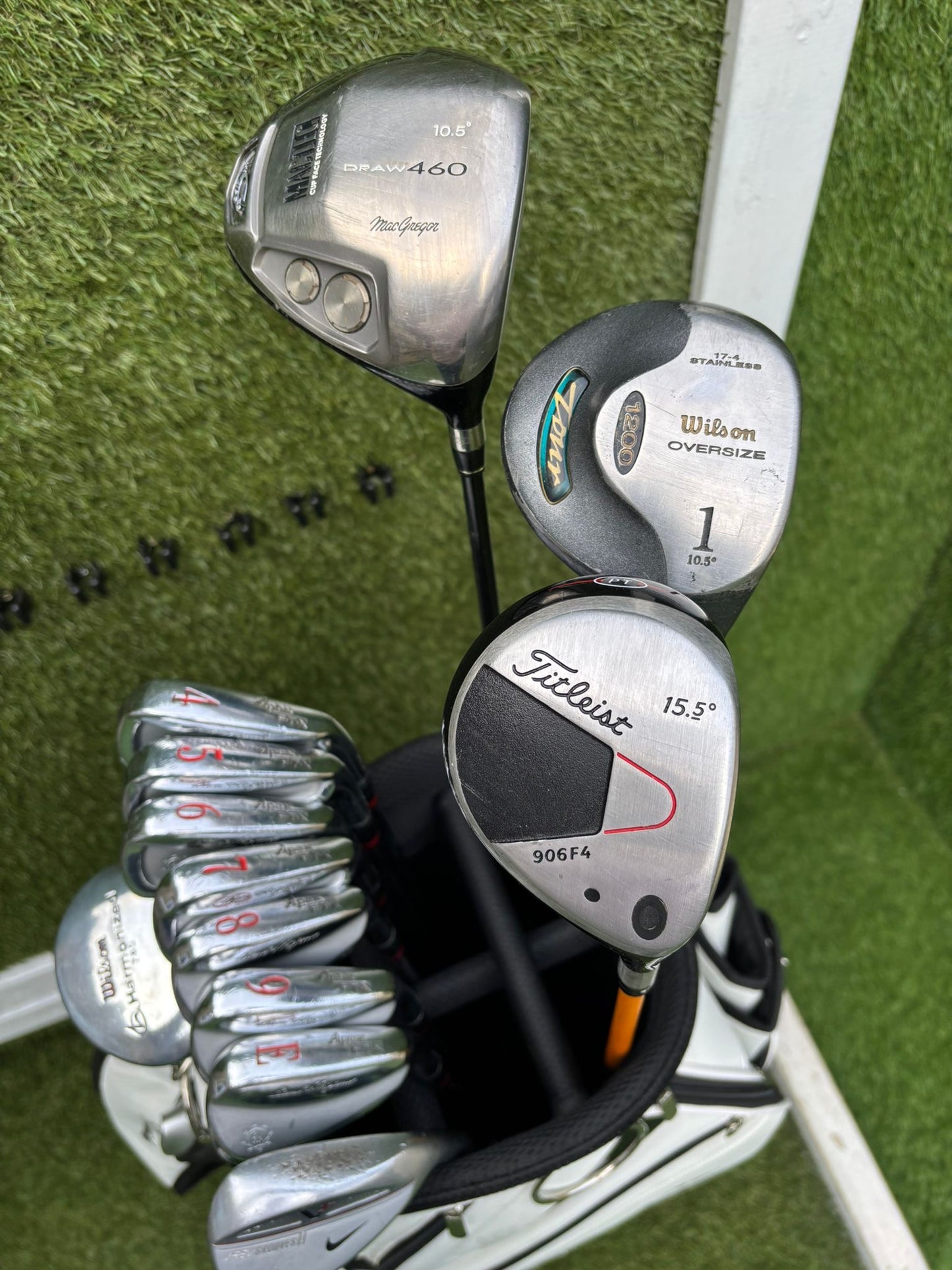 Ben Hogan Apex FTX Forged Irons (4–PW) + Titleist 3 Wood + Drivers + BRAND NEW Bag - Free P&P