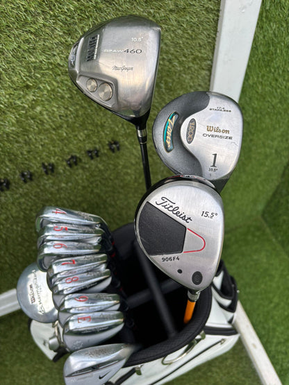 Ben Hogan Apex FTX Forged Irons (4–PW) + Titleist 3 Wood + Drivers + BRAND NEW Bag - Free P&P