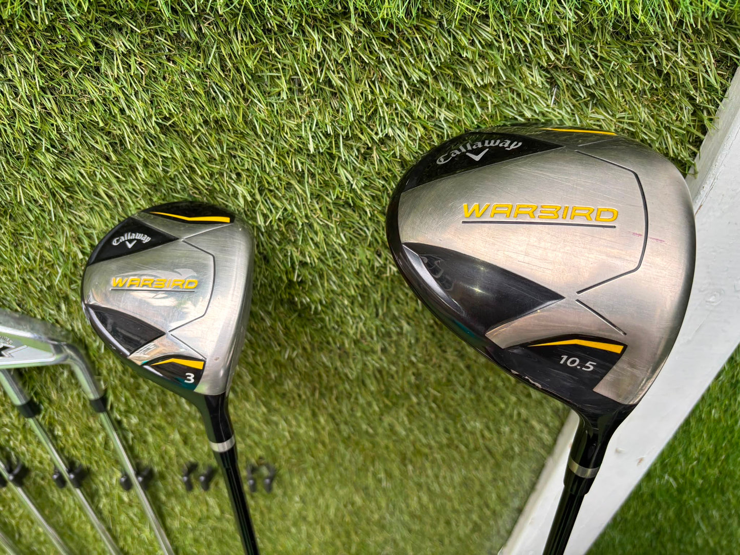Callaway X Forged Irons, Callaway Warbird Woods, Cleveland CG16 Wedge & TaylorMade Cart Bag