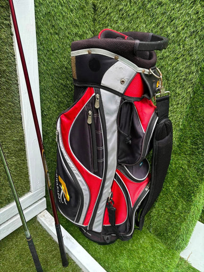 Maple Leaf Competitive Edge Irons + King Cobra Driver, 3 Wood, Zucci Putter & PowaKaddy Bag