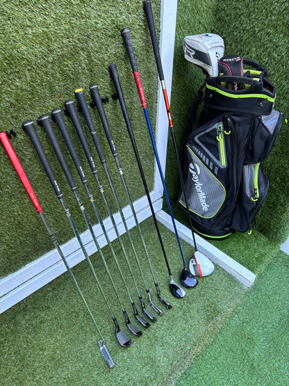TaylorMade M2 6–SW Irons, R1 Driver, Cobra 3 Wood, Rescue Hybrid, PING Putter & TaylorMade Bag