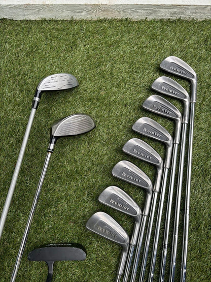 Premier Irons (3–9, SW) + Woods + Putter + Masters Bag – 11 Club Set £104.00