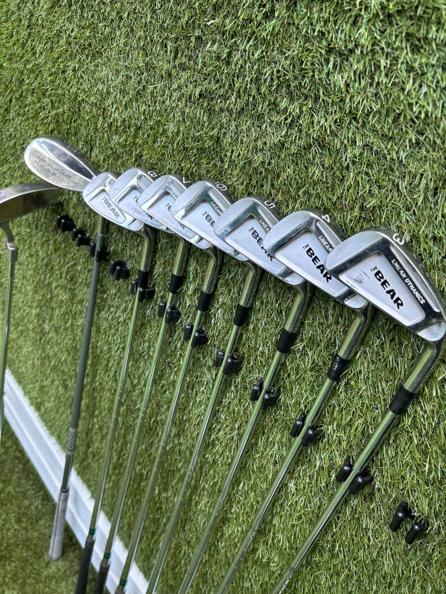 Jack Nicklaus Bear Iron Set + John Letters Driver + Woods + Bag – Full Starter Setup