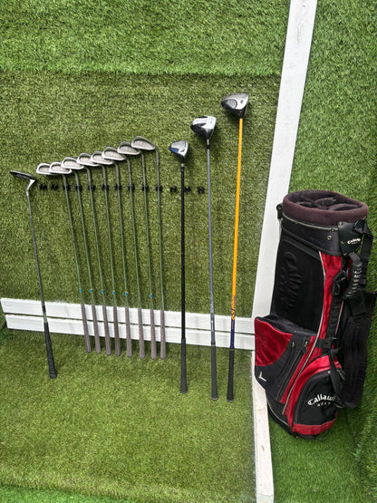 Golf Set – EEE 3ZZZ Irons + Callaway ERC Driver + Hybrid + 5 Wood + Callaway Stand Bag