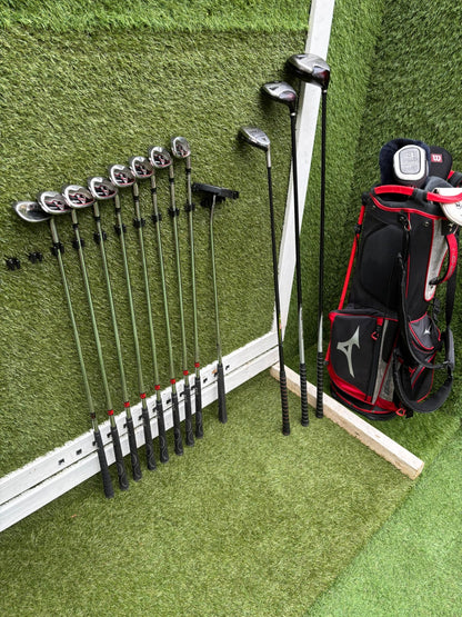Wilson Deep Red Woods + Ram Concept Irons Set + Mizuno Stand Bag - Free P&P