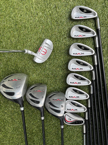 Dunlop MAX Complete Golf Set – 420cc Titanium Driver, Matching Irons & Dunlop Bag