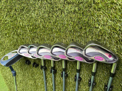 Wilson Hope LX Ladies Complete Golf Set – Matching Woods, Hybrids, 6–SW Irons, Putter & Wilson Bag