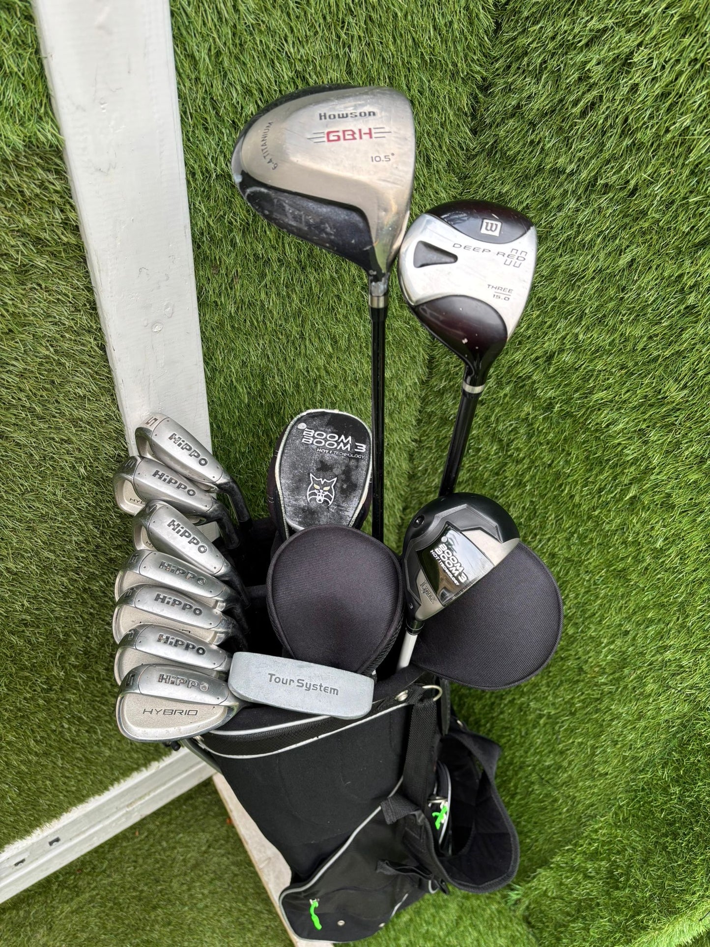 Hippo Hybrid 5–SW Iron Set + Wilson Deep Red II & Stand Bag – 11 Clubs
