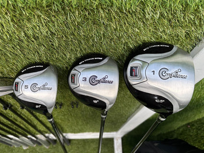 Confidence CG460 3–SW Irons, 10.5° Driver, 3 & 5 Woods, Putter & Matching Bag – Unused Condition
